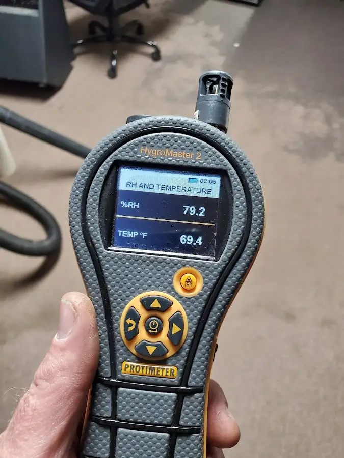 Moisture meter humidity assessment for Fire & Smoke Damage Restoration in Wrentham